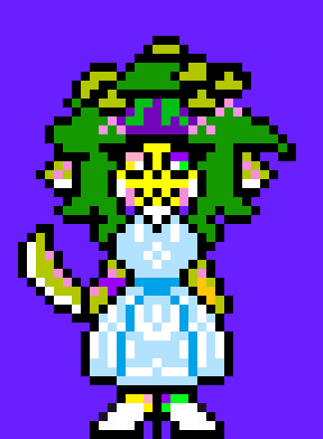 [0df49e] Autumn-I was trying to import a screenshot from courtroom of my gun Spamton sprite since I am pretty sure I Lost it and that came out