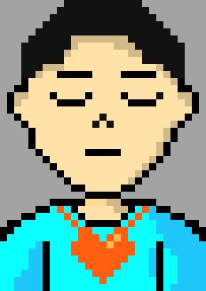 [05b0c1] *He has his eyes Closed. He is mumbling to himself.*