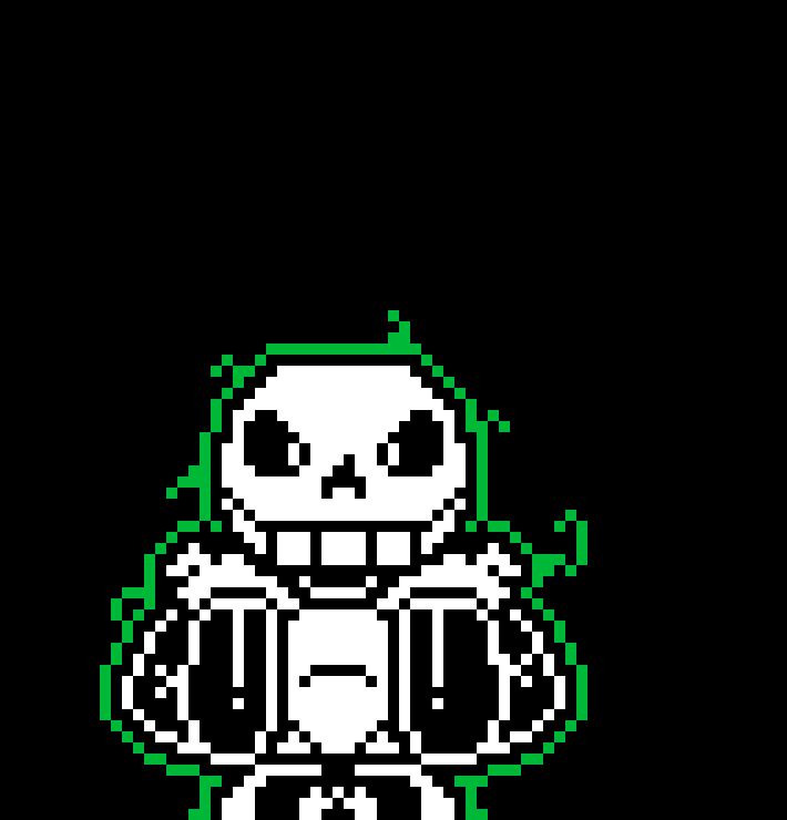 [72c467] i'm making Sans  on pixel