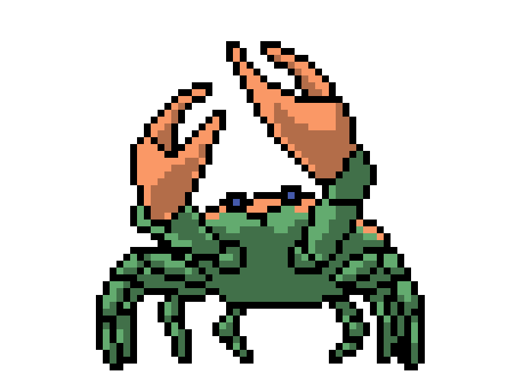 [5101cd] *walks up to plant* crab