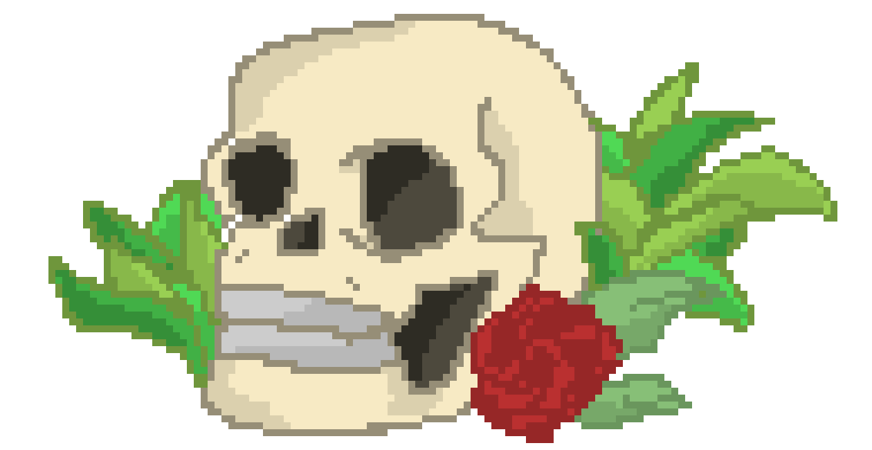 [bfd52d] roses and skulls
