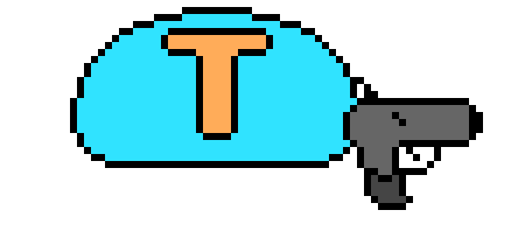 [78a5cd] T-hat with gun (No ak cause too hard to draw.) -Geekazoid