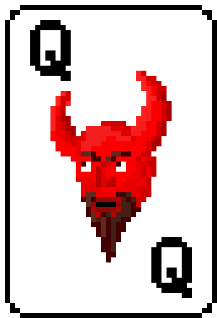 [885145] playingcard queen