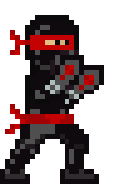 [bcb7cc] red Ninja walking 1