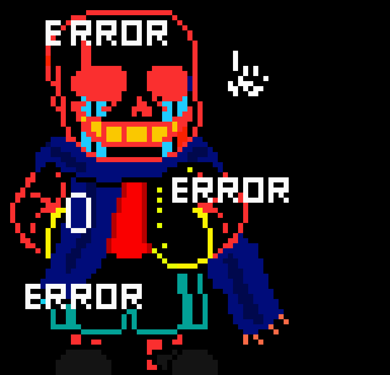 [2fe70b] *me the gaster hands and ink teleport to the anti void*