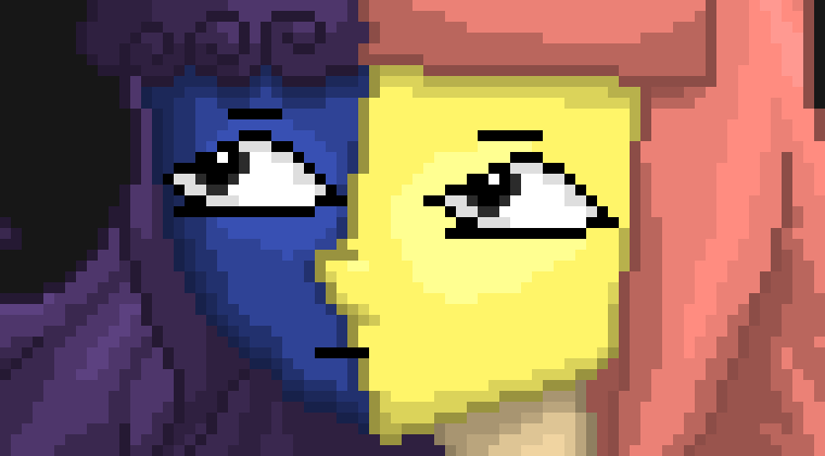 [f7c573] not time for talk, *a thick wall appeared in front of the beast Bendy, and Twistraction grabbed Haru by the hand and started running*