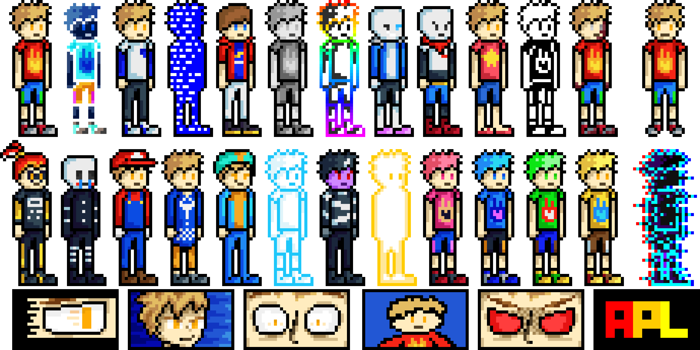 [ca38aa] god, it took way longer than i imagined it would, but i finally finished the costumes thing