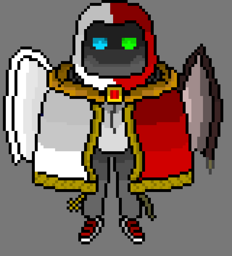 [ca8ee4] (Pulls him into a cage where his injuries heal but you don't have the power to escape)