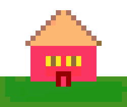 [85c139] little house pixel art