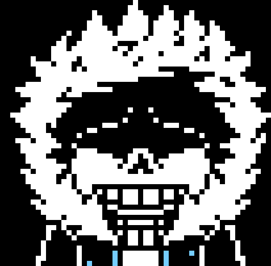 [7c78a2] *he gets to Snowdin town and walks through, leaving a trail of ice*