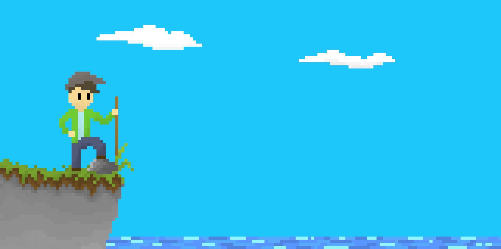 [9664c4] Pixelscape background