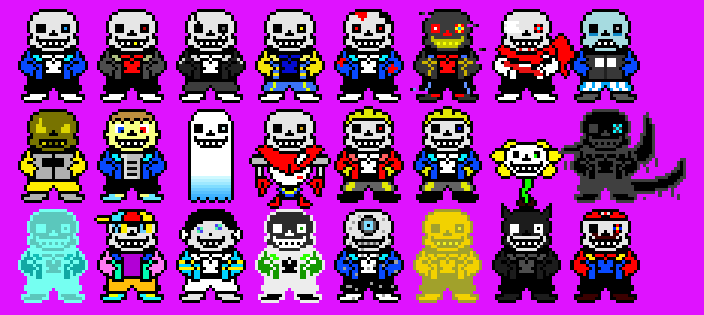 [95be89] The Many AUs Of Sans [DESC for list]