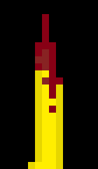 [e8cb42] in the battle sprites, asgores trident is either white or red, but in the coloured variants its Yellow