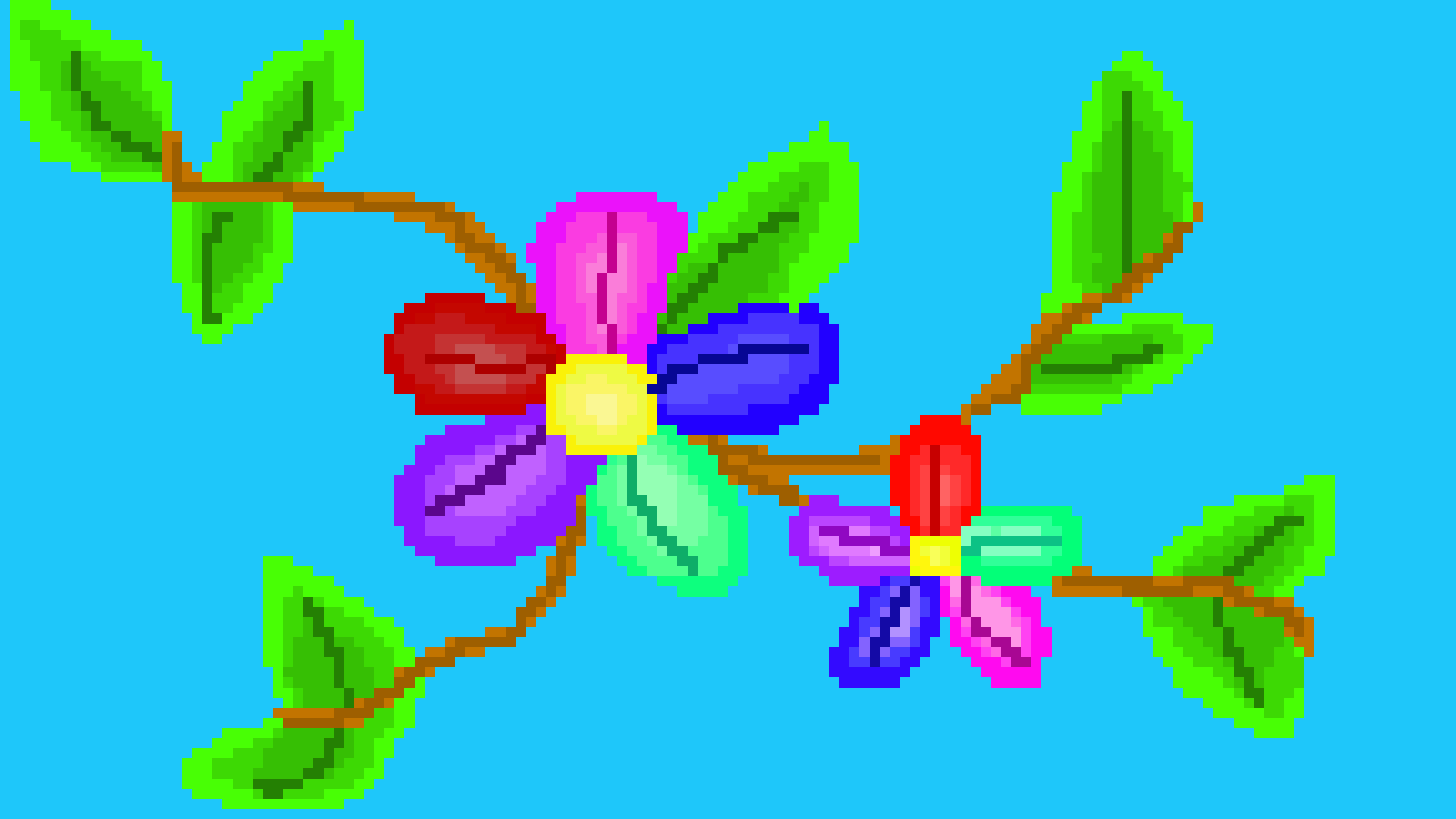 [9664c4] Rainbow flower