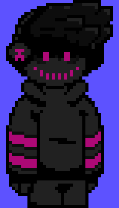 [48193a] *He turns to face the man in the red sweater as it covers all attacks and new attacks get deflected by purple energy*-Corrupted Bx