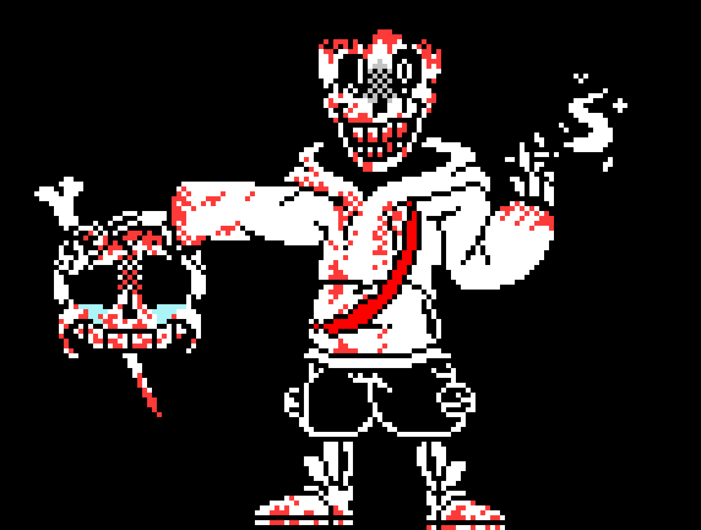 [95be89] [UnderSwap] - Insanity Papyrus - Phase 3 [Senseless, murder of the insane one]