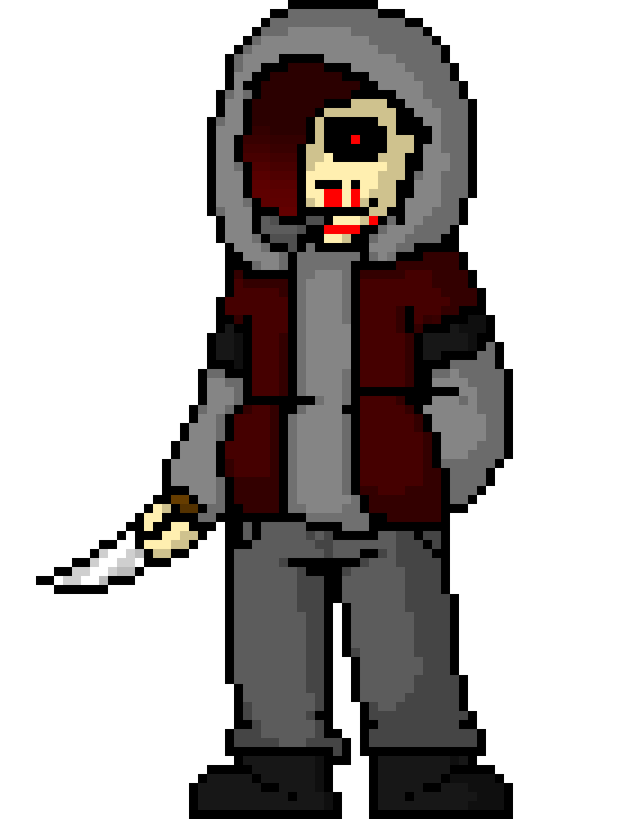 [7b7bce] -anti falls to the ground hacking up more blood...antis knife that chris has is glitching-