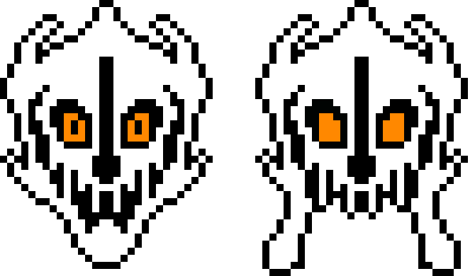 [4777b7] undertale mini gaster blaster