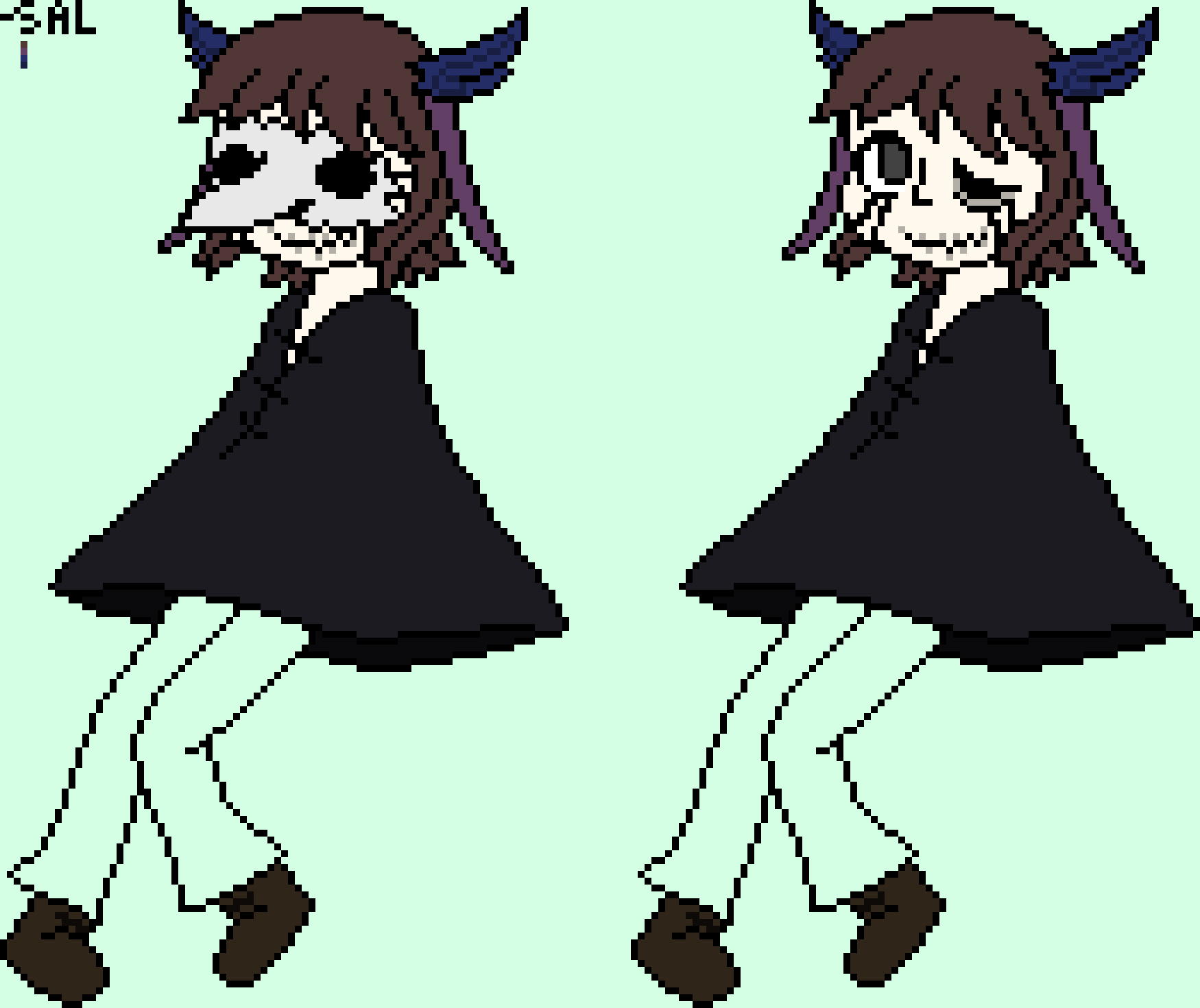 [f7c573] well uh... i went with the design of the shoes Mawile gave me, i made them more of boots but covered by her pants, might change later.