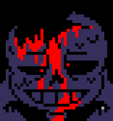 [7ce906] *(He'd walk into the alleyway.) -HorrorTale Sans