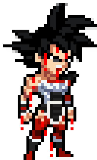 [387bac] teen kakarot (combat damaged)