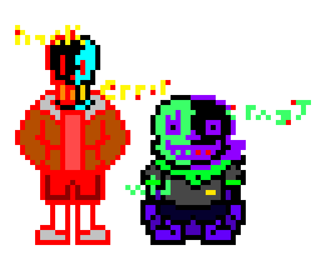 [b60944] errorfellswap x errorunderswap sans and papyrus 