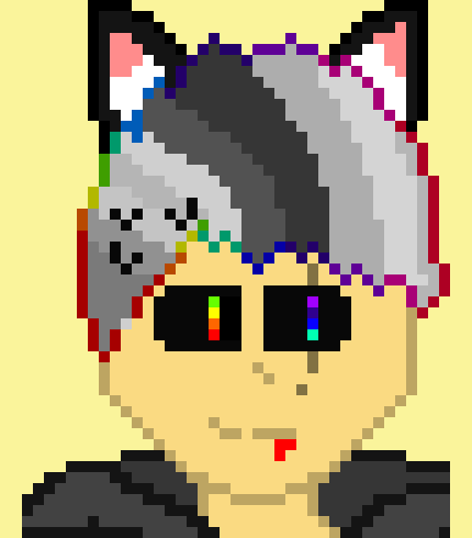 [a62b6f] *he would let out a faint chuckle as his eyes turned rainbow for a moment. he then turned to dust*-rainbow the fox