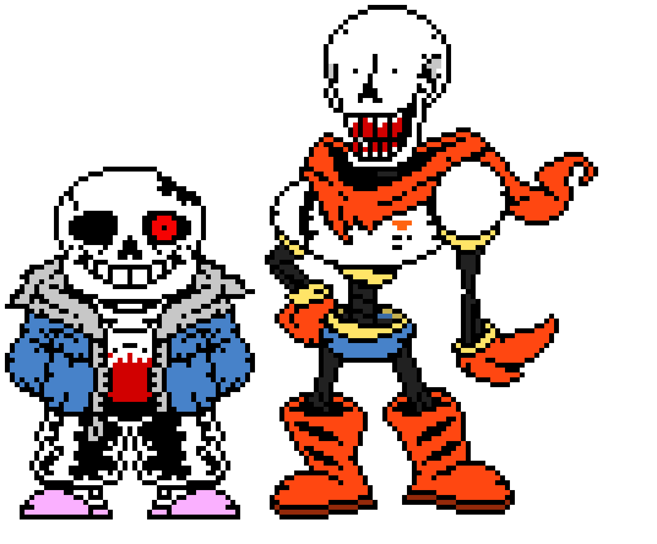 [84230f] Horrortale Sans And Papyrus