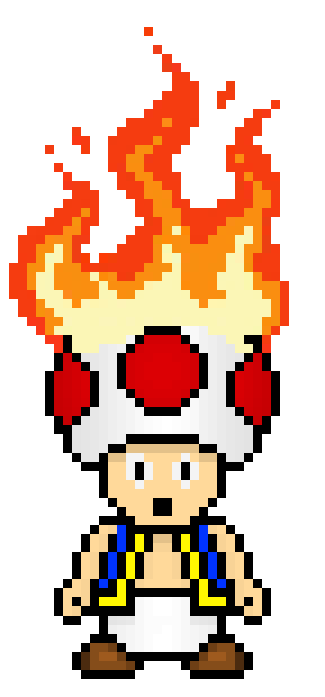 [f22962] FireheadToadPixelArt