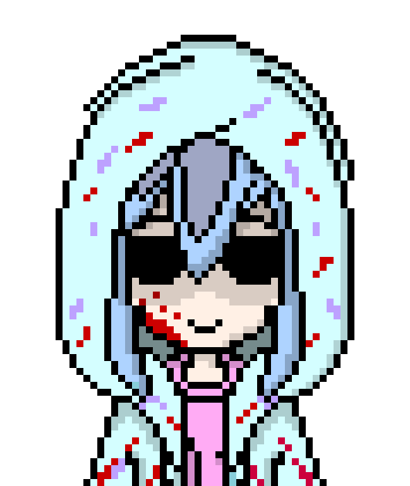[5b2f3e] -she cuts her own body in half-