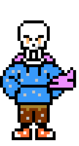 [efeff1] SwapSwapDust FaithLessDust Papyrus Overworld Sprite [shitpost.]