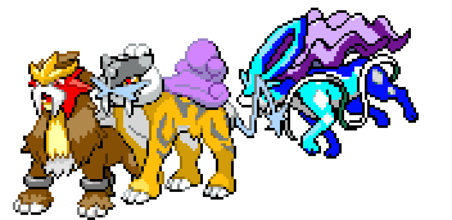 [9664c4] Entei,Raikou,Suicune