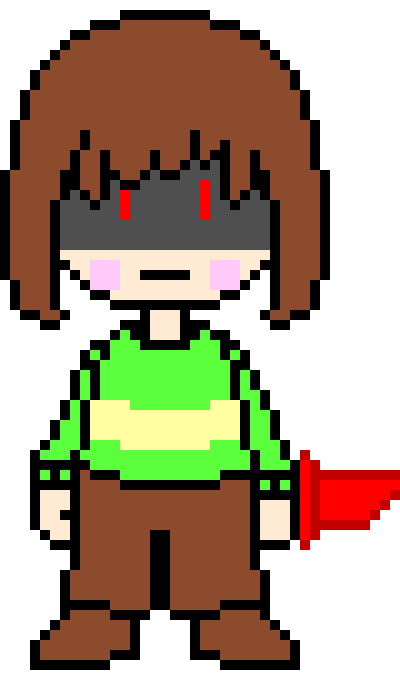 [1550bf] *blocks with knife* - Chara 