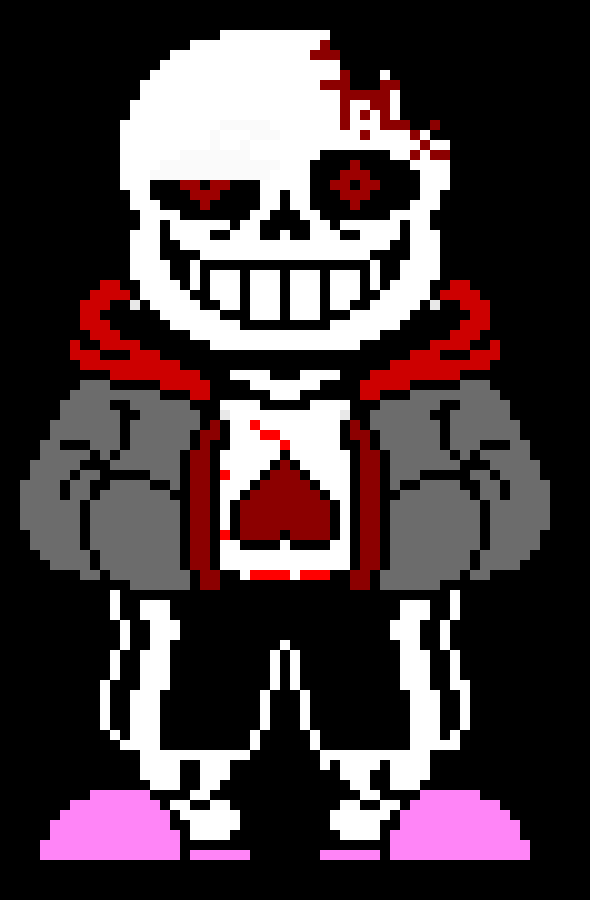 [54b5be] True!horror sans (black background) (fixed)