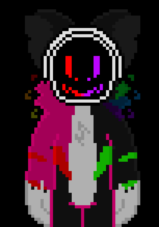[5b2f3e] I'm deciding to go for magenta as a fur color, due to just colors in general, aka the liquid from the visor was mixed with the colorful dust 