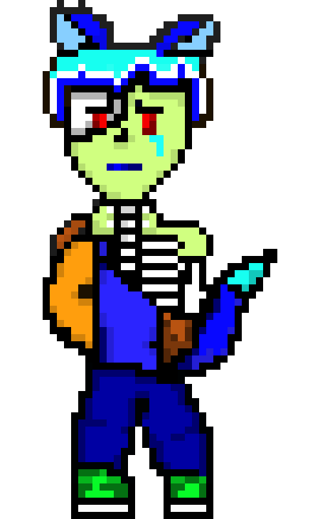 [04f305] -seems to be tuck in a illusion on of switch sans bones gave me- NO!!!!!!!!!!!!!!! -summons blaster and points it at bean-