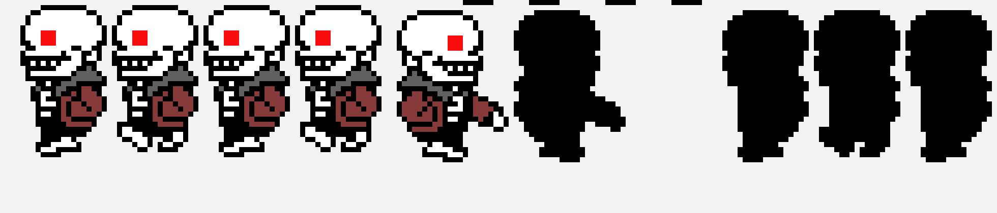 [3aa5ec] UnderTale - Sans sprite sheet(isaac)