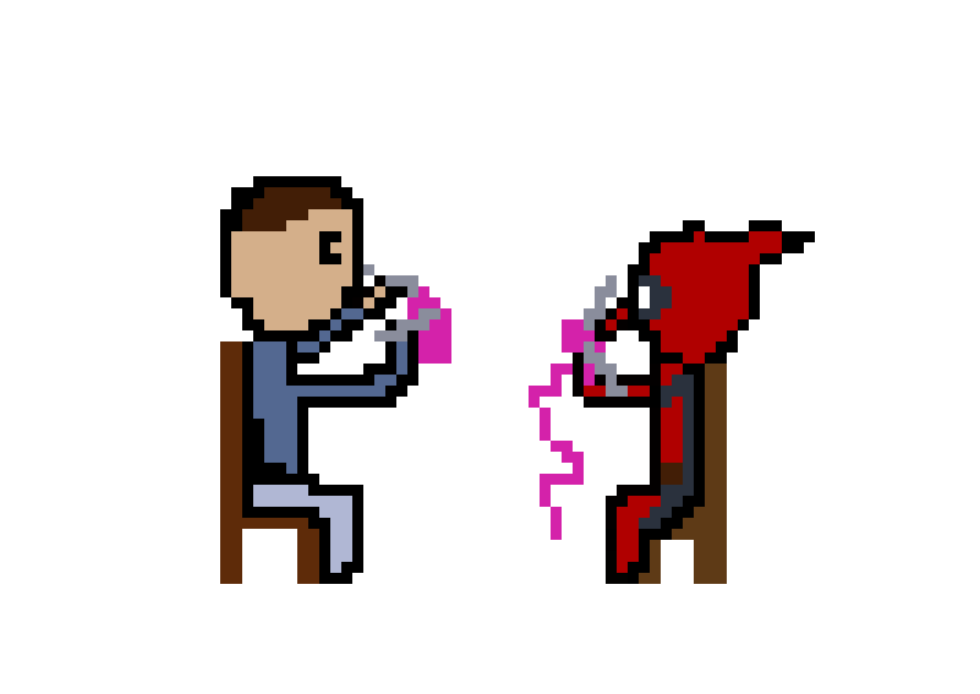 [5e5558] Pixel art for birthday