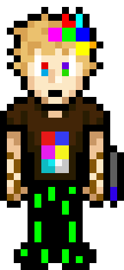 [d2d9ac] *One of his Arm Blades Glew a Vibrant Blue*