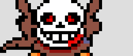 [a23199] *Ink sans smacks gamer with his brush