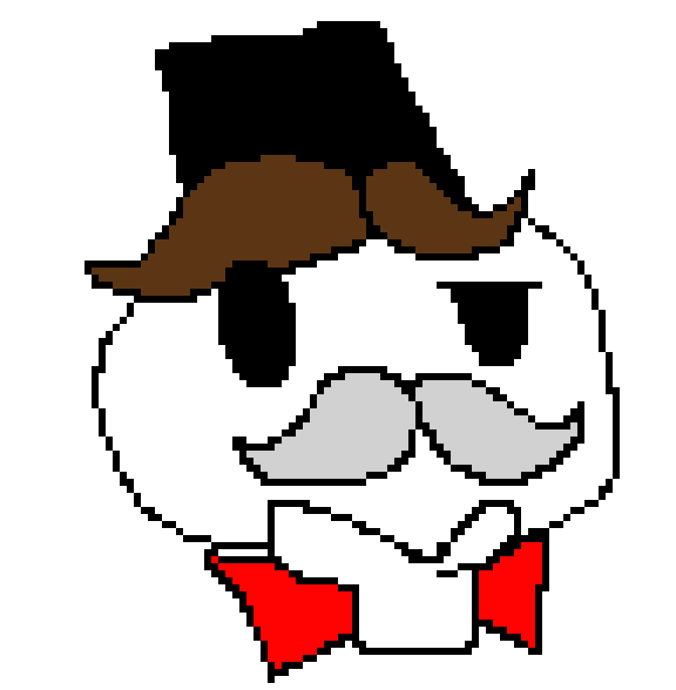 Pringles man that owns Monopoly. > Pixel Art Maker