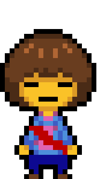 [a49514] *slash moves out of flames way going towards frisk again* ...Thats Chara.