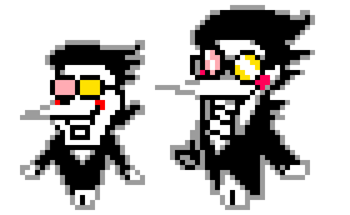 [06e648] Yeah, so I drew Spamton in his normal form, lol