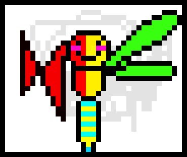 [e5440a] dragonfly pixel art 