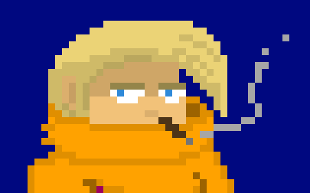 [c4081a] *He periodically keeps looking up at the clock* -aside- Damn fucking, when will those things get here.