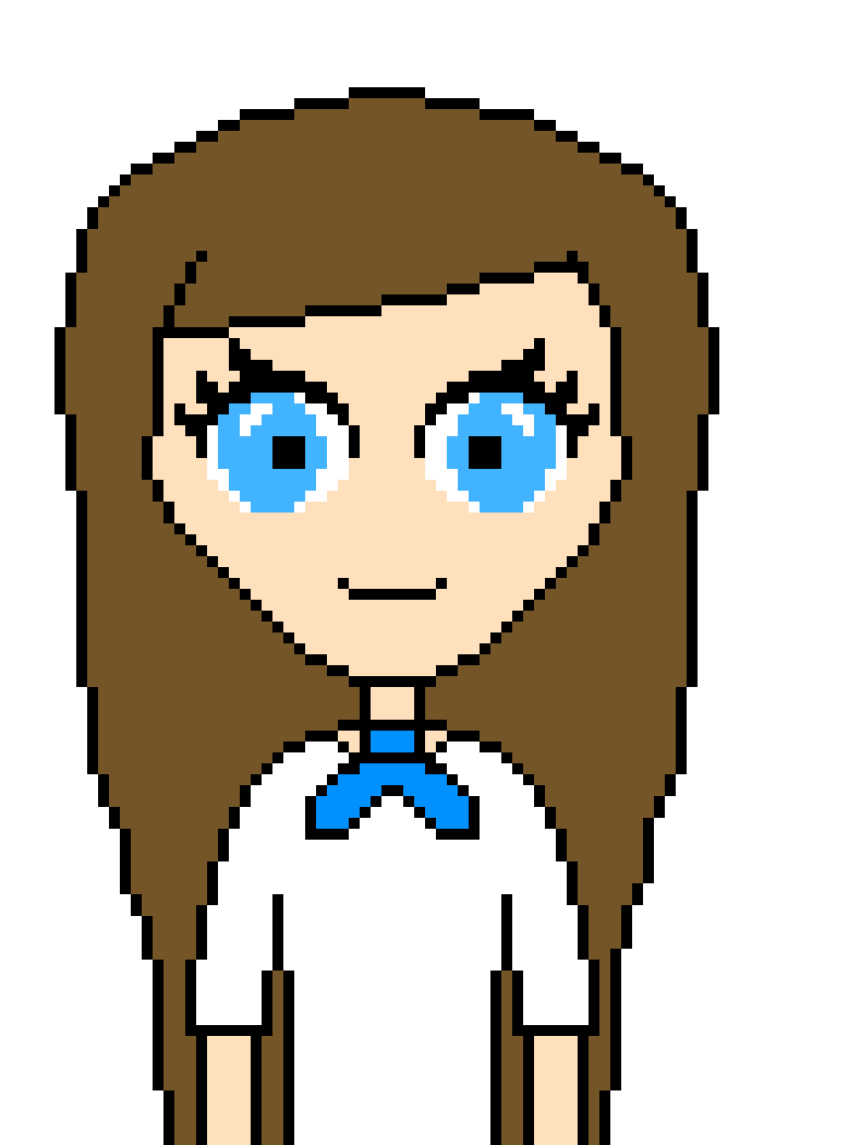 [a41074] {starts walking around in the forest until she sees an orange haired person* oh so there are people in the forest. hi there