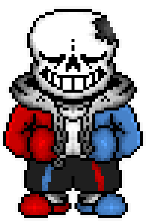 [fc6325] (looksbehind him and sees blue)... (looks away)