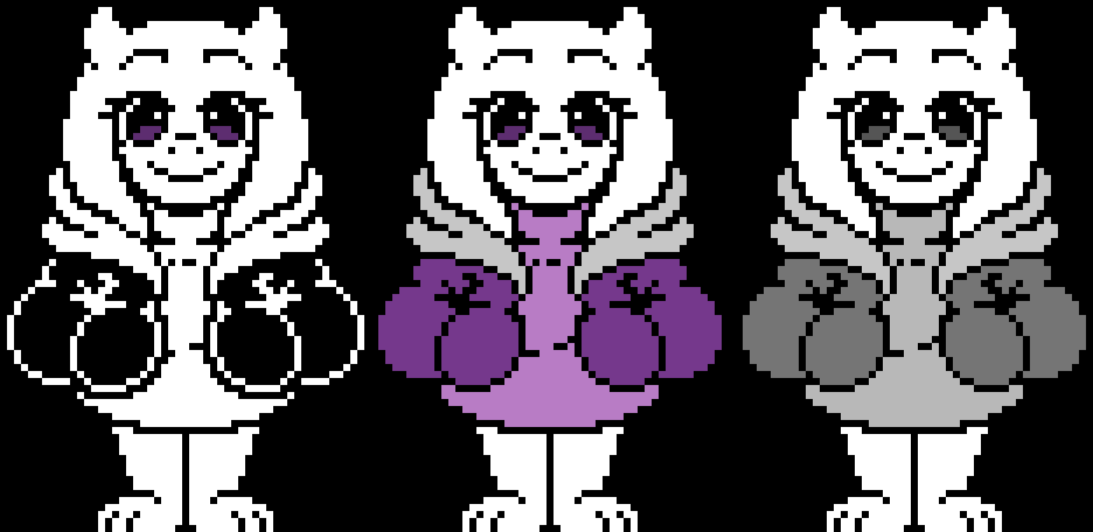 [95be89] "AlterTale Toriel | Undertale battle style + colour + black and white | -Terrie