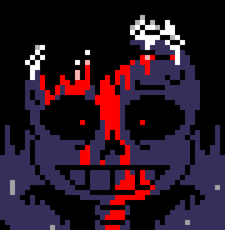 [7ce906] *(He'd try to get the voices out of his head.) -HorrorTale Sans