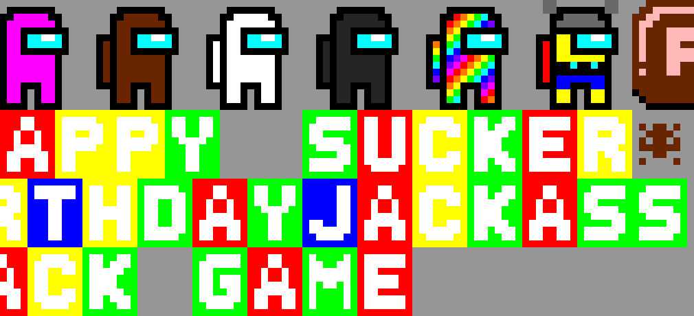 [ba8bf0] wow someone was a real asshole making this,(not leb).Btw the among us rainbow skin is RainbowX if you don't know.